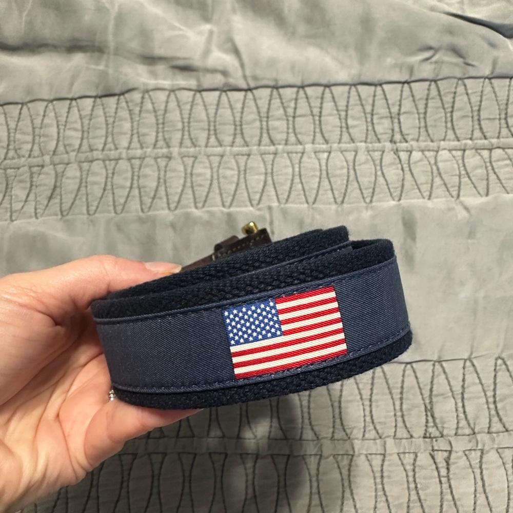 Vineyard Vines American Flag belt